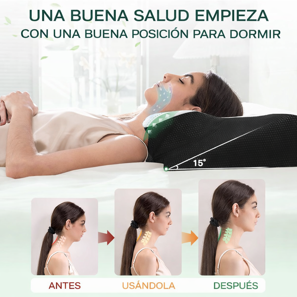 CerviPro™ – Almohada Cervical Ergonómica