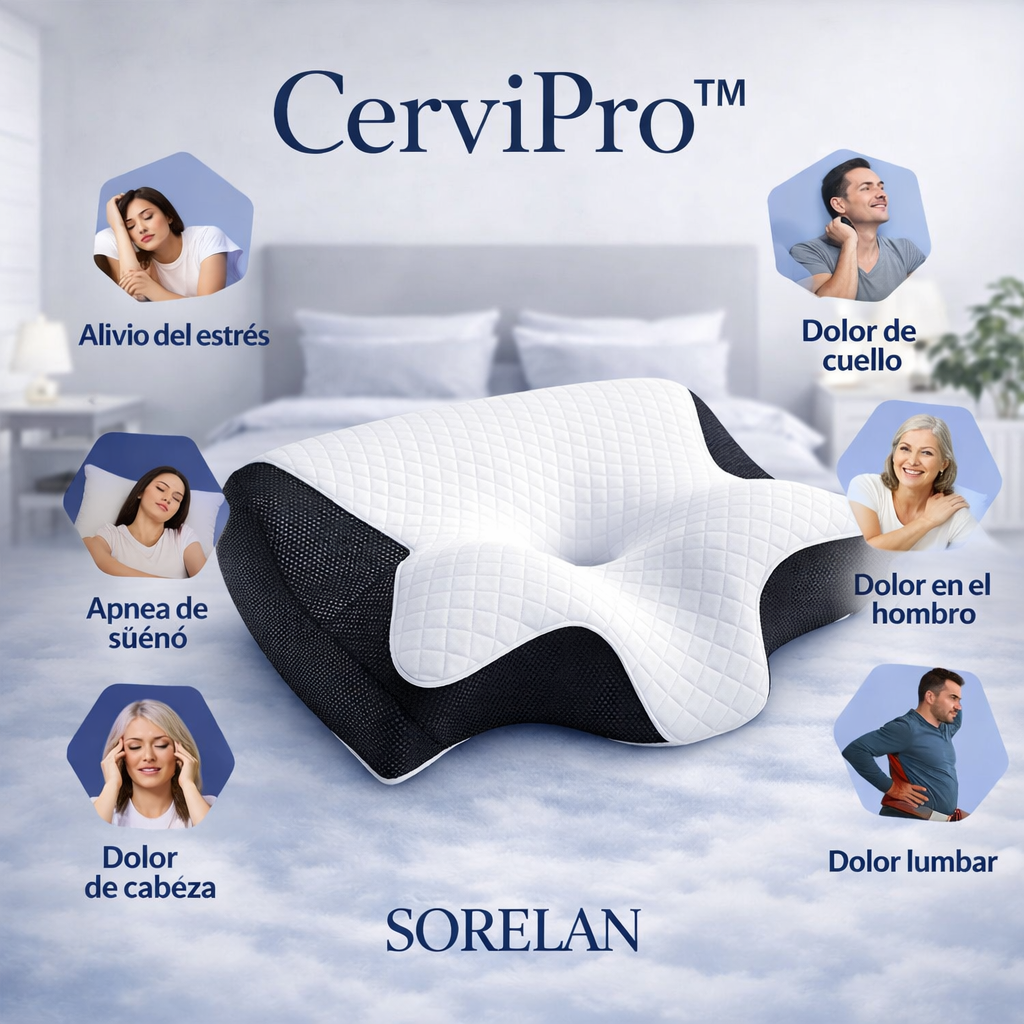 CerviPro™ – Almohada Cervical Ergonómica